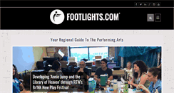 Desktop Screenshot of footlights.com