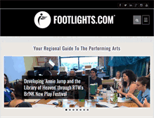 Tablet Screenshot of footlights.com